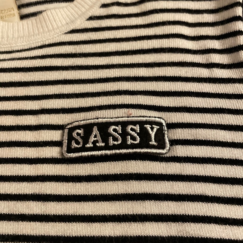 Sassy cropped shirt